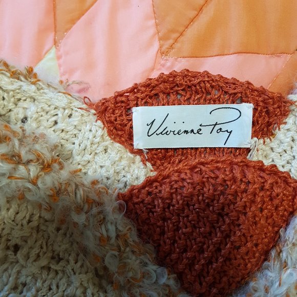 VIVIENNE POY Rare Vintage Hand-Knit Sweater sz S - Picture 10 of 11